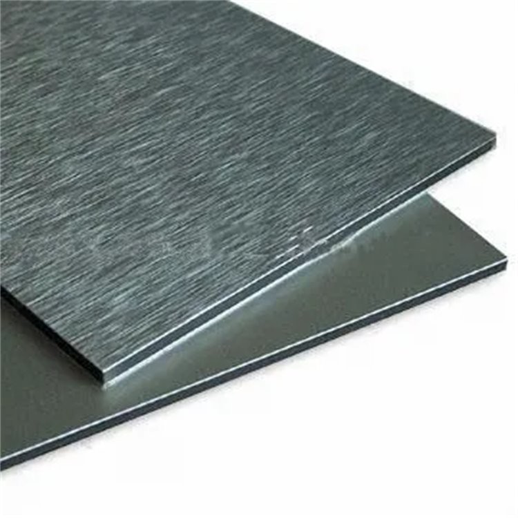 Panel de revestimiento de aluminio cepillado de núcleo roto